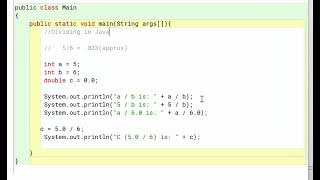 How Division in Java Works