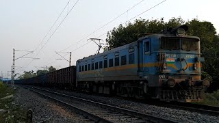 BOST Wagon Rake moving Towards New Jalpaiguri (NJP) with DDU DLS WAG7 27527 || INDIAN RAILWAYS