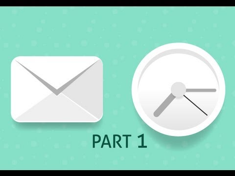 Create Letter And Clock Vector Icons Illustrator Prt1 Youtube