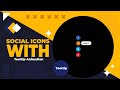 How to create animated share button with tooltip animation | CSS Tutorial