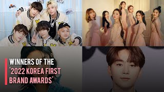 Winners of the '2022 Korea First Brand Awards'