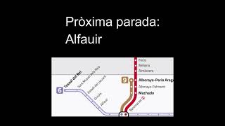 Megafonía Metrovalencia L6 - Tramo Estadi del Llevant a Benimaclet