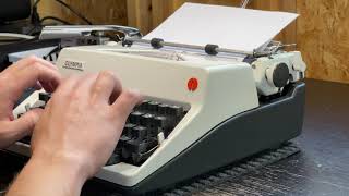 1972 Olympia SM9 Typing Demo