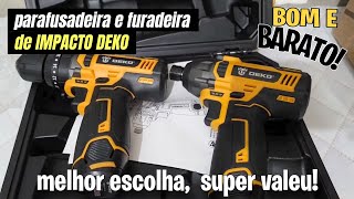 parafusadeira e furadeira DEKO! BOM E BARATO