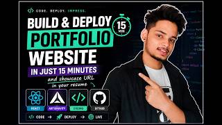 Code & Deploy a Modern Portfolio Website for free in JUST 15 Minutes + DevOps Basics