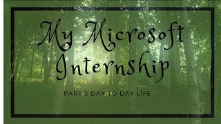 My Microsoft Internship. Part 3: Day to Day Life