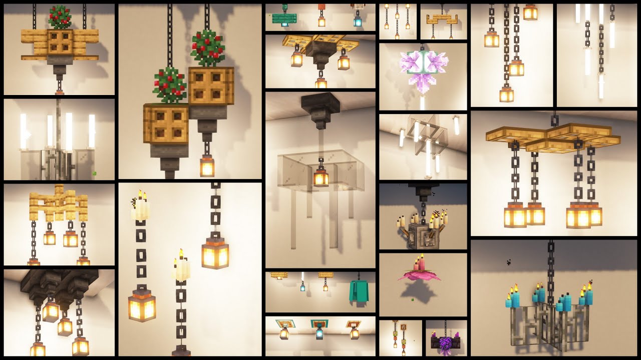 Minecraft 40 Ceiling Light Design Ideas Youtube