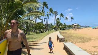 4K Magic Island Walk 5/23/25 in Honolulu, Oahu, Hawaii #magicisland #alamoanabeach