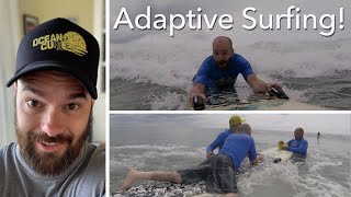 Adaptive Surfing at Carolina Beach with Ocean Cure (spinal cord injury | wheelchair | disabled)