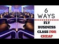 HOW TO FLY BUSINESS CLASS FOR CHEAP | SASSY FUNKE