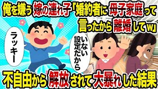 【2ch修羅場スレ】 俺を嫌う嫁の連れ子「婚約者に母子家庭って言ったから離婚してw」→ 不自由から解放されて大暴れした結果  【ゆっくり解説】【2ちゃんねる】【2ch】