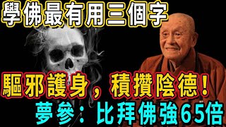 一定要記住！學佛人要常念3字神咒！不僅驅邪護身，還能積攢陰德！連夢參和尚都說：這力量比燒香拜佛強65倍！丨佛談大小事