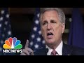 McCarthy Holds Weekly Briefing After House Impeaches Trump | NBC News (Live Stream)