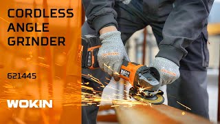 WOKIN 20V Li-ion Brushless Cordless Angle Grinder 8500 RPM Brushless Motor Cordless Angle Grinder