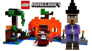 LEGO Minecraft 21248 The Pumpkin Farm Speed Build Review