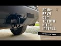 2019+ RAV4 OEM Toyota Hitch Install - Increase Your Clearance and Departure Angle!