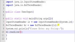 Java Program to Take User Input From Command Line