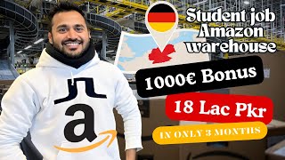 18 Lac Rs within 3 months | Student job in Germany | Amazon