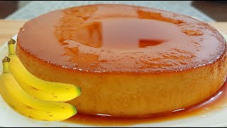 SMOOTH BANANA FLAN RECIPE | HOW TO MAKE BANANA FLAN WITHOUT CONDENSED MILK