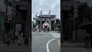 S352 20230115 櫛田神社 お多福面 節分祭 豆まき神事 市川猿之助 歌舞伎 #Shorts