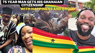 75 year man gets his Ghanaian citizenship With happiness and proud 🇬🇭🇬🇭🇬🇭🇬🇭💪🏾