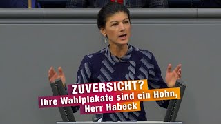 Zuversicht? Ihre Wahlplakate sind ein Hohn, Herr Habeck