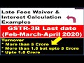 GSTR 3B March 2020 last date, April 2020 due date, GSTR3B Late Fees waiver & Interest Calculation Ex