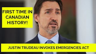 Justin Trudeau invokes Emergencies Act - First time in Canadian history! Trucker Protest 2022 Update