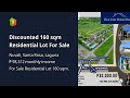 discounted 160 sqm residential lot for sale