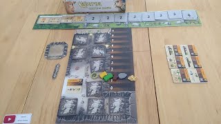 Caverna Cave Vs Cave how playthrough solo board game - Uwe Rosenberg Lookout * Amass Games Rosenberg