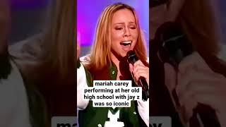 mariah carey performing at her old high school with jay z was so iconic