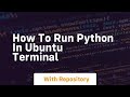 how to run python in ubuntu terminal