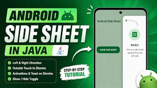 How to Create an Android App with a Side Sheet in Java | Step-by-Step Tutorial || IT WALA