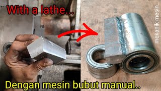 Teknik Pemotongan Seperempat Lingkaran di Mesin Bubut | Making Bearing House