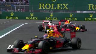 Vettel, Verstappen And Ricciardo Battle In Mexico | Mexican Grand Prix 2016