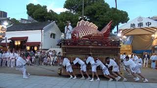 2023.7.20 福島区 野田恵美須神社 夏祭り 本宮 鯛鉾 宮入り