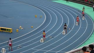 2018 0914 第51回宮崎県高等学校新人陸上競技大会 男子4×100mR決勝