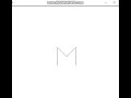 Python Turtle - Draw letter M