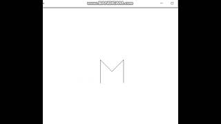 Python Turtle - Draw letter M