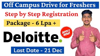 Deloitte Recruitment 2023 | DeloitteOff Campus Drive 2023 | Deloitte Hiring 2023 Batch Freshers