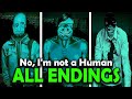 No, I'm not a Human - ALL Endings + Secret Ghost (Demo Showcase)