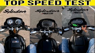 SPEED TEST || Hero Splendor+ vs Splendor+ XTEC vs Splendor+ XTEC 2.0