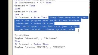 [Visual Basic] Booleans