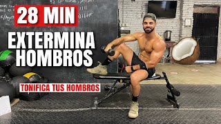 Extermina Tus HOMBROS En Casa (28 Minutos) Rutina Para Tonificar HOMBROS