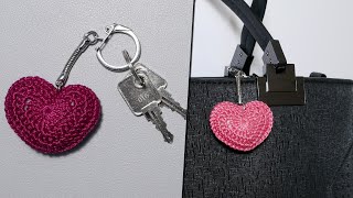 Tuto porte-clés coeur au crochet