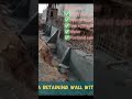 How counterfort is built-in with a retaining wall