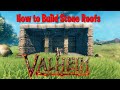 How to build stone roofs Valheim