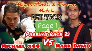 (P1) BET 330K || MICHAEL X44 🆚 MARK DAVAO || PAREHAS RACE 21 || April 19, 2023