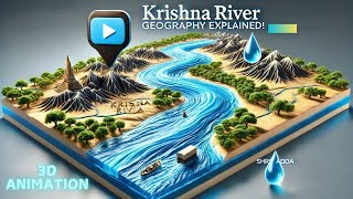 Krishna River System Through Map | Tributaries of Krishna | UPSC \u0026 State PSC | by Ravi Yadav(MNNIT)