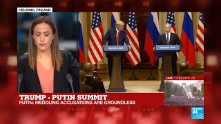 Trump-Putin summit: Putin says meddling accusations are ''nonsense''